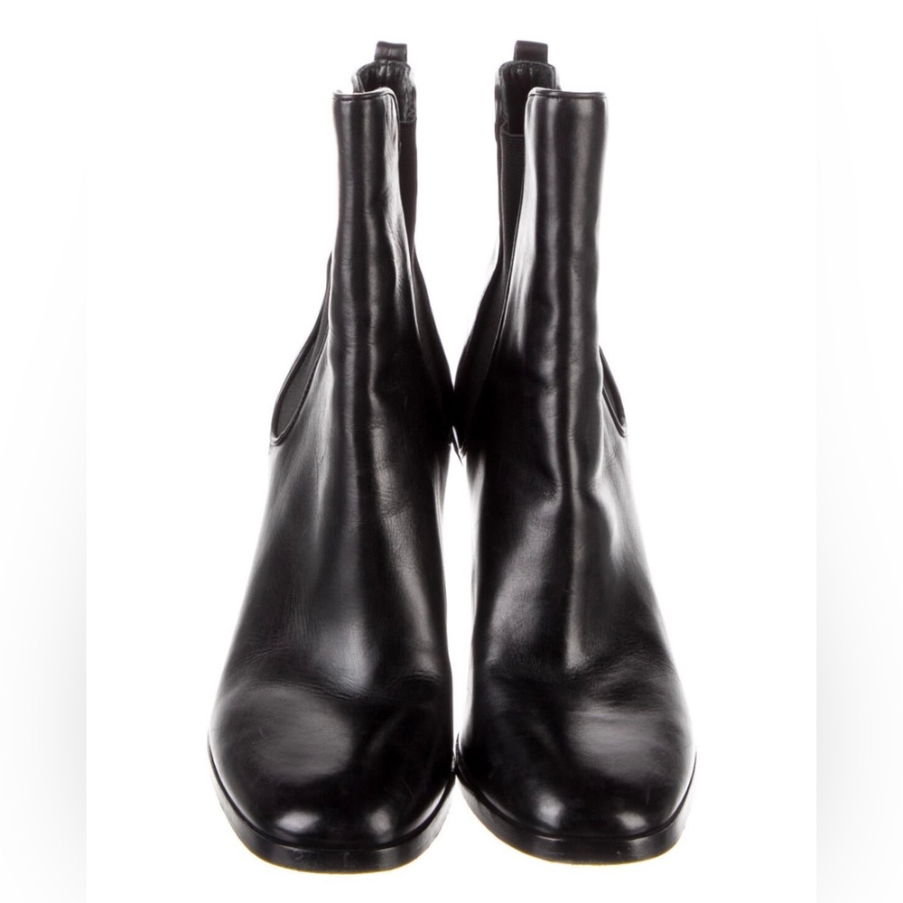 Sigerson Morrison BLK Leather W/Mesh Accents Chelsea Boots,SZ 8.Excellent Cond.